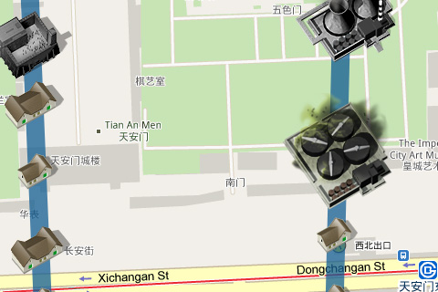 Google大富翁世界裡的天安門廣場